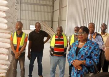 Pictorial Highlights of the Minister’s Visit to Monrovia Industrial Park.