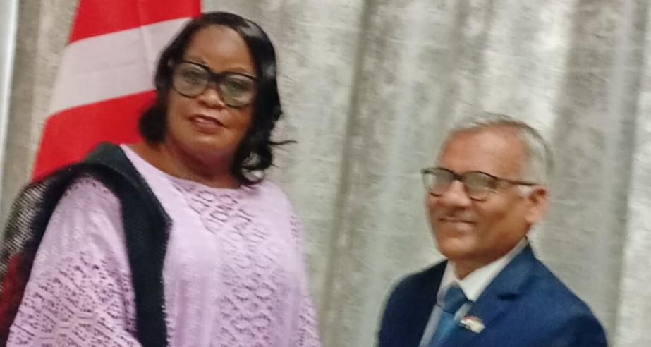 Ambassador   Bihari and Minister Dagoseh