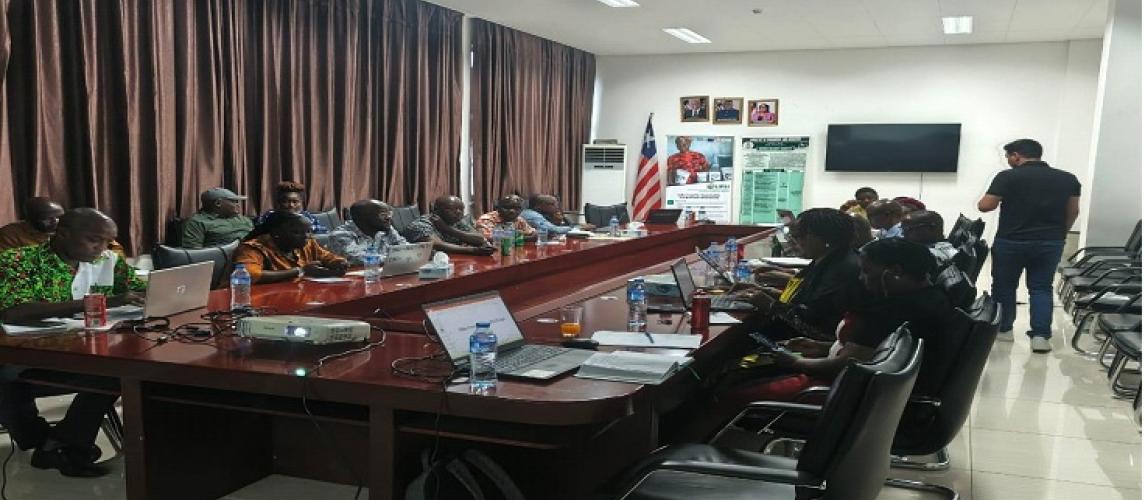 Participants at one of the training sessions