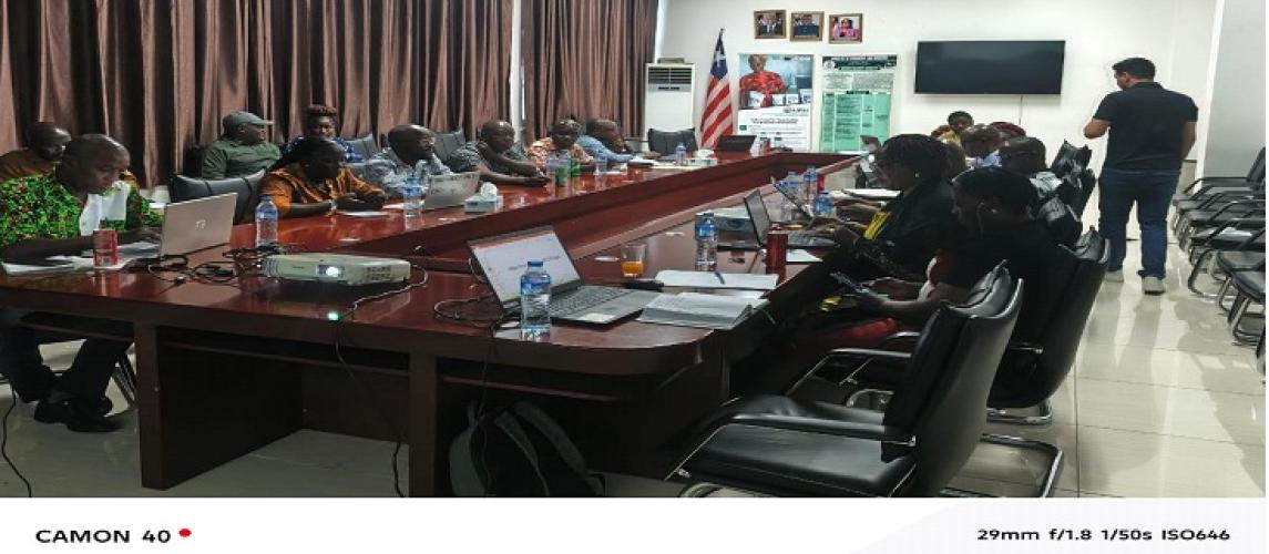 Participants at one of the training sessions