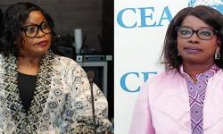 Minister of Commerce & Industry, Magdalene E. Dagoseh and Ms. Ngone Diop, Director of ECA Sub-Regional Office for West Africa (SRO-WA).