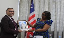 (L-R): Pakistani Ambassador HE, Mahmood Akhtar Mahmood & Minister Dagoseh
