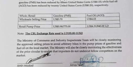 Reduction in Petroleum Products