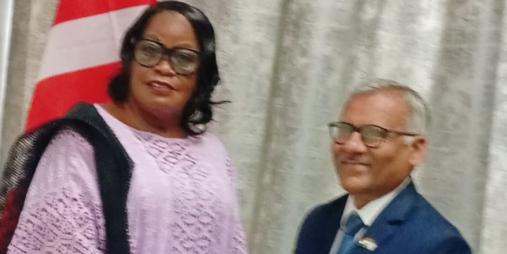 Ambassador   Bihari and Minister Dagoseh