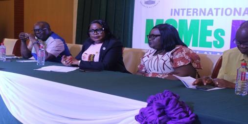 Minister Dagoseh (second from left) in attentive mood