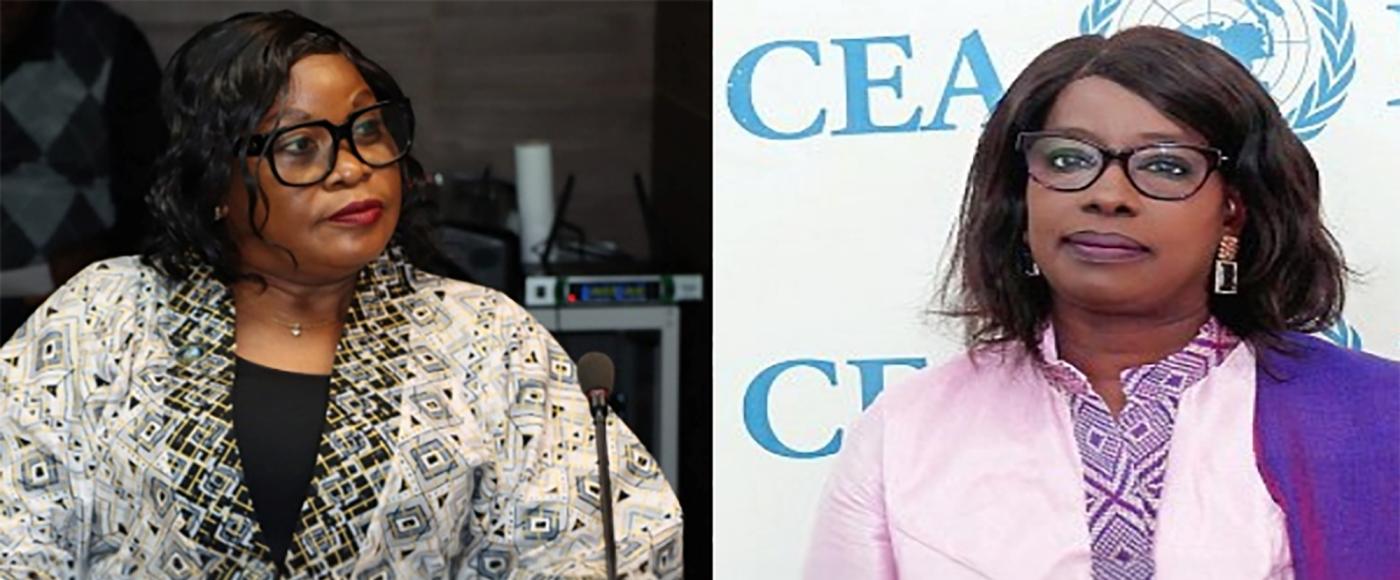 Minister of Commerce & Industry, Magdalene E. Dagoseh and Ms. Ngone Diop, Director of ECA Sub-Regional Office for West Africa (SRO-WA).