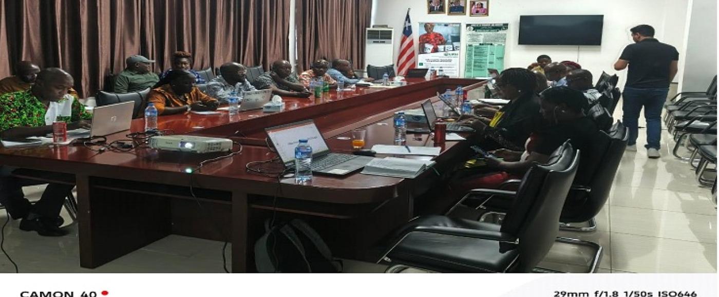 Participants at one of the training sessions